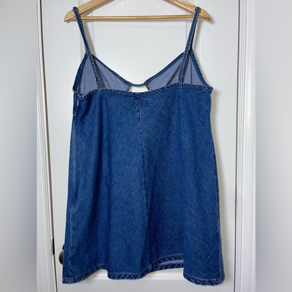 NWT Princess Polly Arwen Denim Mini Dress Blue Size 12 - Picture 6 of 11